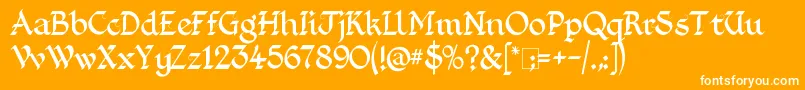 KingthingsFoundation Font – White Fonts on Orange Background