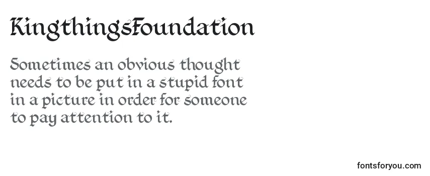Review of the KingthingsFoundation Font