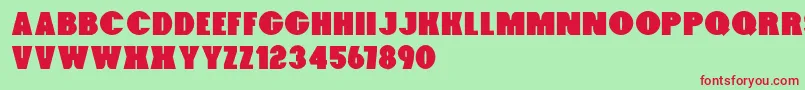 Foxxy Font – Red Fonts on Green Background