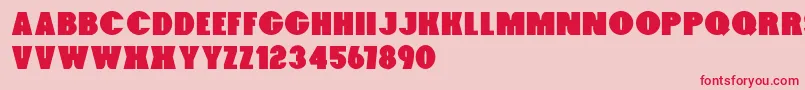 Foxxy Font – Red Fonts on Pink Background