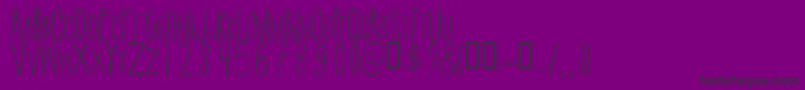 SuicidedraftRegular Font – Black Fonts on Purple Background