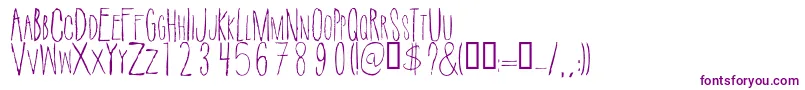 SuicidedraftRegular-Schriftart – Violette Schriften