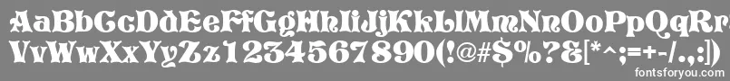 GeTreeTrunk Font – White Fonts on Gray Background
