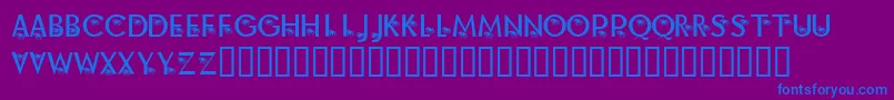 More about KrAlongCameASpider Font KrAlongCameASpider Font – Blue Fonts on Purple Background