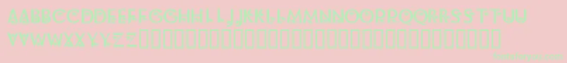 KrAlongCameASpider Font – Green Fonts on Pink Background