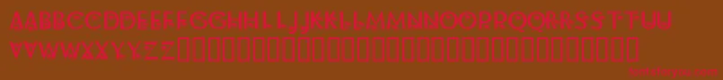 KrAlongCameASpider Font – Red Fonts on Brown Background