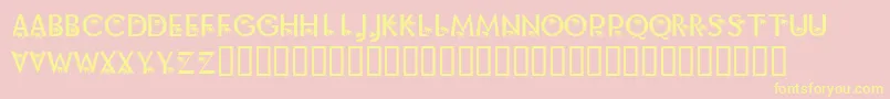 fuente KrAlongCameASpider – Fuentes Amarillas Sobre Fondo Rosa