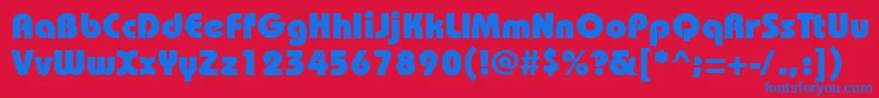 More about Bauhausheavyctt Font Bauhausheavyctt Font – Blue Fonts on Red Background