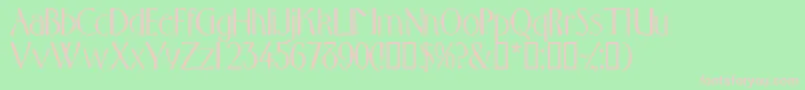 Toquedisplayssk Font – Pink Fonts on Green Background