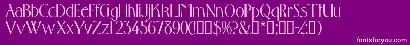 Toquedisplayssk Font – Pink Fonts on Purple Background