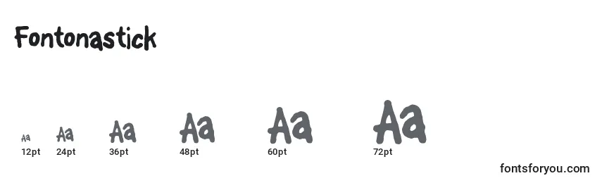 Fontonastick Font Sizes