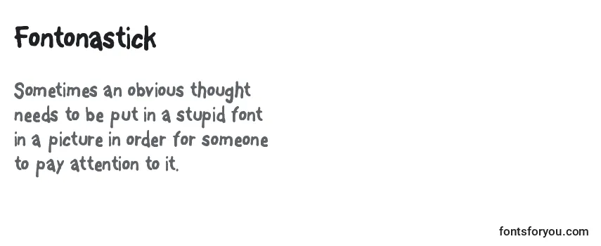 Fontonastick Font