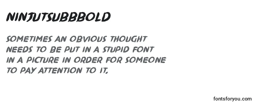NinjutsuBbBold Font