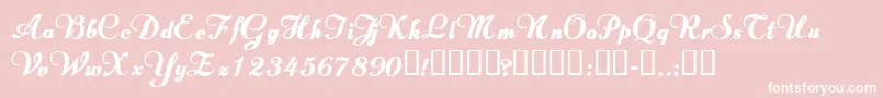 ValletortsskBold Font – White Fonts on Pink Background