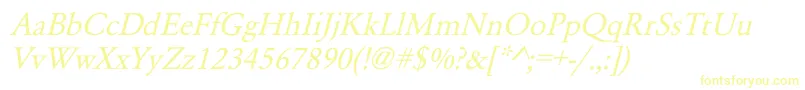 YearlindItalic Font – Yellow Fonts