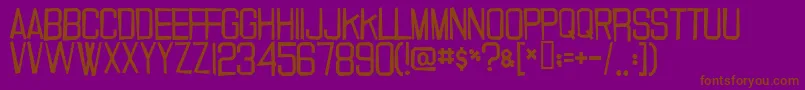 20000dollarbail Font – Brown Fonts on Purple Background