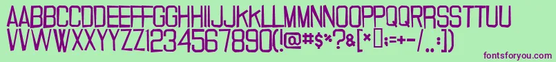 20000dollarbail Font – Purple Fonts on Green Background