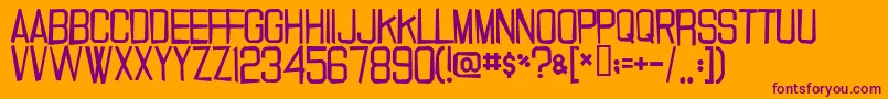 20000dollarbail Font – Purple Fonts on Orange Background