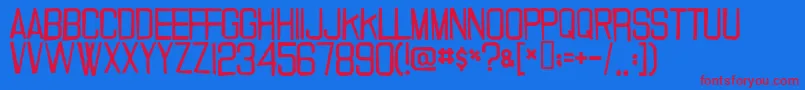 20000dollarbail Font – Red Fonts on Blue Background