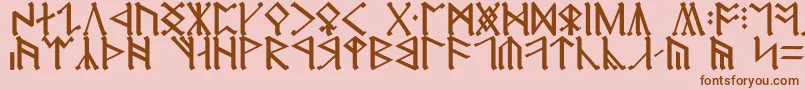 Erebor Font – Brown Fonts on Pink Background