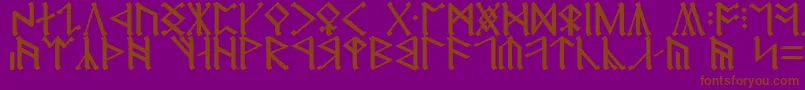 Erebor Font – Brown Fonts on Purple Background