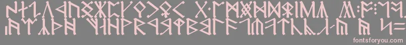Erebor Font – Pink Fonts on Gray Background