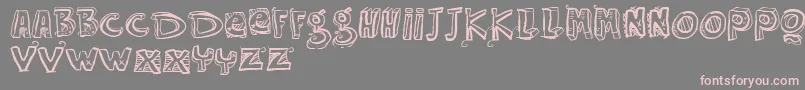 Vtks Easy Way Font – Pink Fonts on Gray Background