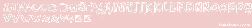 Vtks Easy Way Font – White Fonts on Pink Background