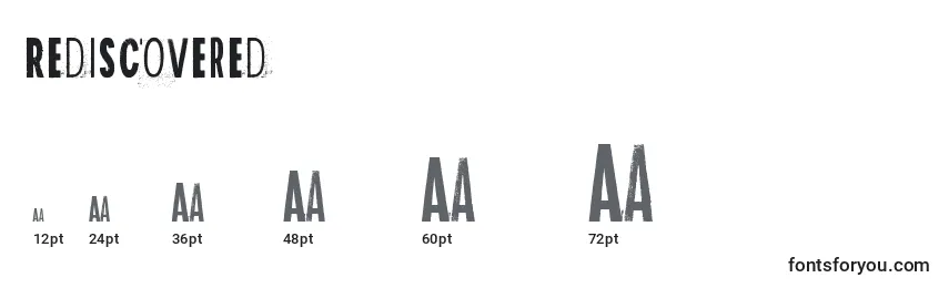 Rediscovered Font Sizes