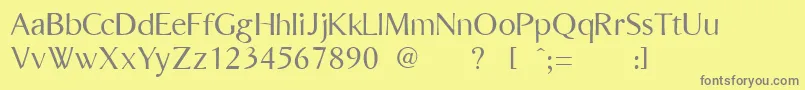 More about Bordu Font Bordu Font – Gray Fonts on Yellow Background