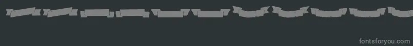 Adhesivenrsevenbanners Font – Gray Fonts on Black Background