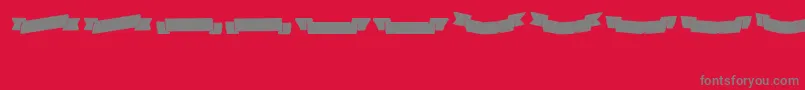 Adhesivenrsevenbanners Font – Gray Fonts on Red Background