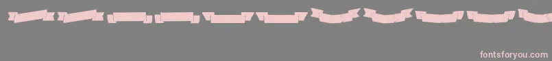 フォントAdhesivenrsevenbanners – 灰色の背景にピンクのフォント