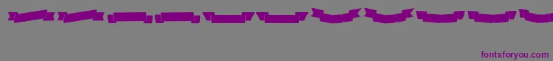 Adhesivenrsevenbanners-Schriftart – Violette Schriften auf grauem Hintergrund