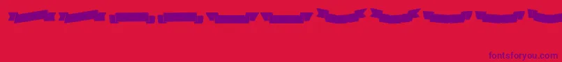 fuente Adhesivenrsevenbanners – Fuentes Moradas Sobre Fondo Rojo