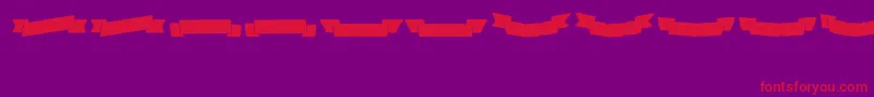 Adhesivenrsevenbanners Font – Red Fonts on Purple Background