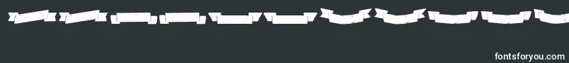 Adhesivenrsevenbanners Font – White Fonts on Black Background