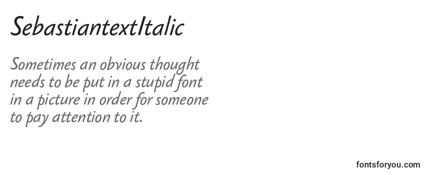 SebastiantextItalic Font