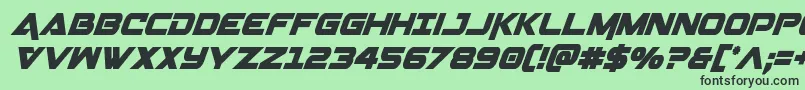 Geminacondital Font – Black Fonts on Green Background