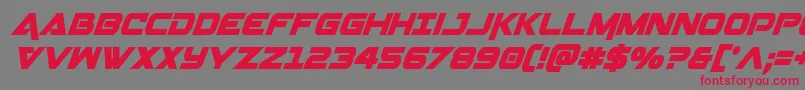 Geminacondital Font – Red Fonts on Gray Background