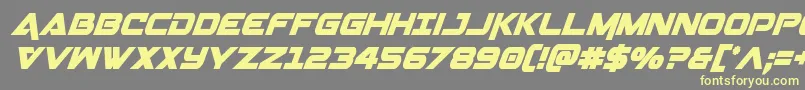 Geminacondital Font – Yellow Fonts on Gray Background