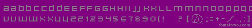 Шрифт Unborn – серые шрифты на фиолетовом фоне