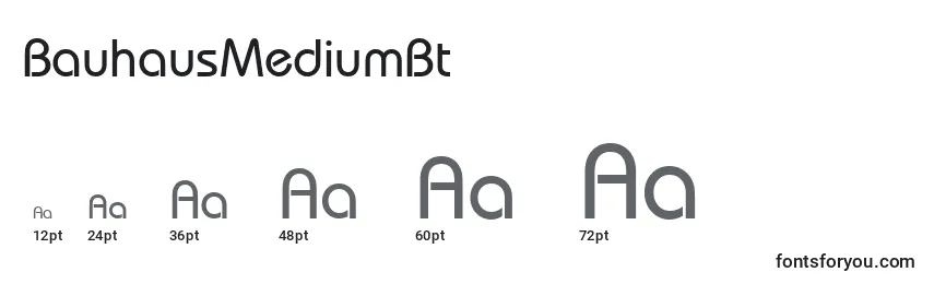 BauhausMediumBt Font Sizes