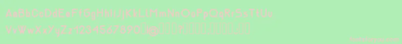 NemesiaBold Font – Pink Fonts on Green Background