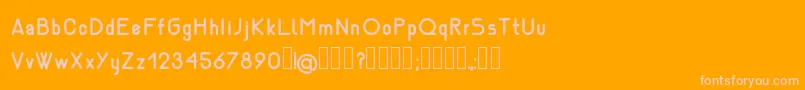 NemesiaBold Font – Pink Fonts on Orange Background