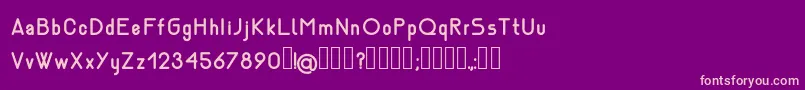 NemesiaBold Font – Pink Fonts on Purple Background