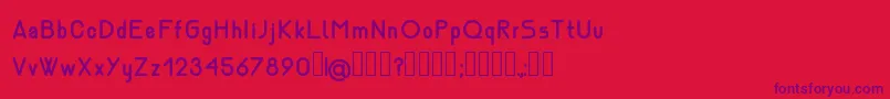 NemesiaBold Font – Purple Fonts on Red Background