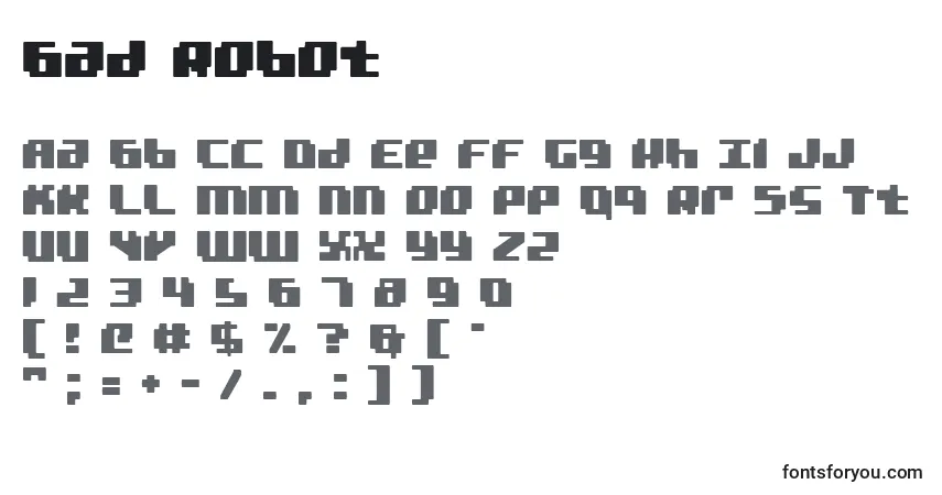 Bad Robot Font – alphabet, numbers, special characters