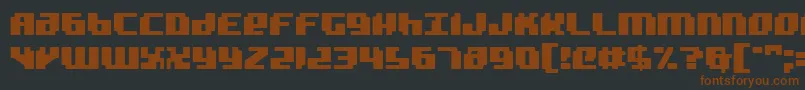Bad Robot Font – Brown Fonts on Black Background