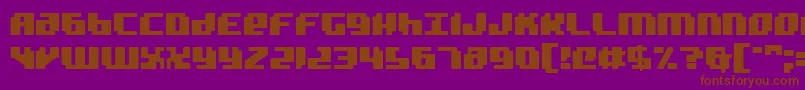 Bad Robot Font – Brown Fonts on Purple Background